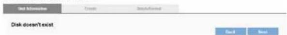 Out Information Crown Unapproved Disk doesn't exist Next Next