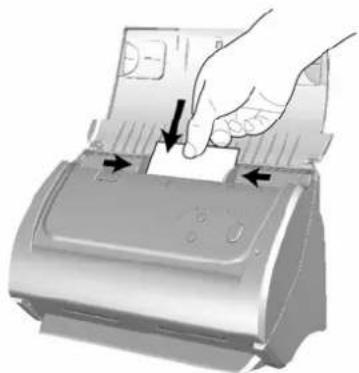 PLUSTEK SmartOffice PS281 - PLATZIEREN SIE DIE VISITENKARTEN - 1