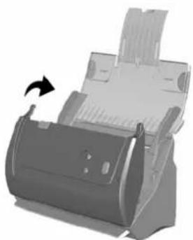 PLUSTEK SmartOffice PS281 - Schritt 3. Installieren des Erweiterte Papierseitenführungen - 2