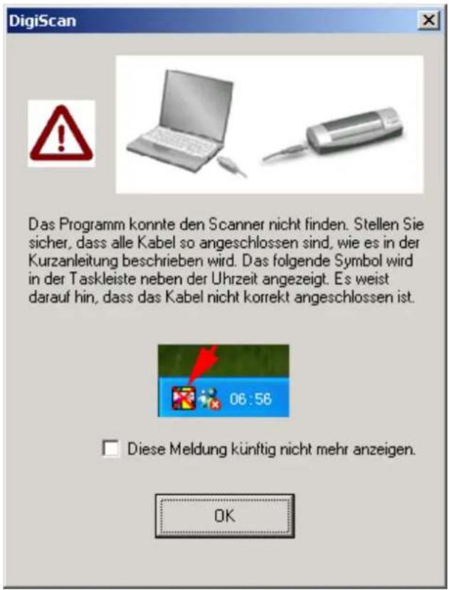 PLUSTEK OpticCard 821 - Verbindung mit dem Scanner - 3