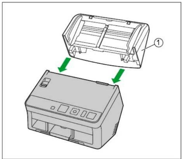 PANASONIC KV-SL1066 - Einbau der Kartenführung für gemischte Vorlagen - 3