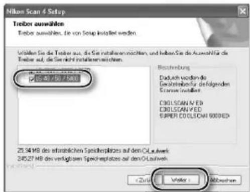 Nikon Scan 4 Setup Treiber auswählen Treiber auswählen, die von Setup installiert werden. Werten Sie die Treiber auf, die Sie installieren nachten, und haben Sie die Auszahlfür die Treiber auf, die Sie nicht installieren nachten. 25.54 MB des erforderlichen Speichesplatzes auf dem O-Laufwerk 24527 MB des verfügbaren Speichesplatzes auf dem O-Laufwerk Zurich: Veiler: MÜbruchen