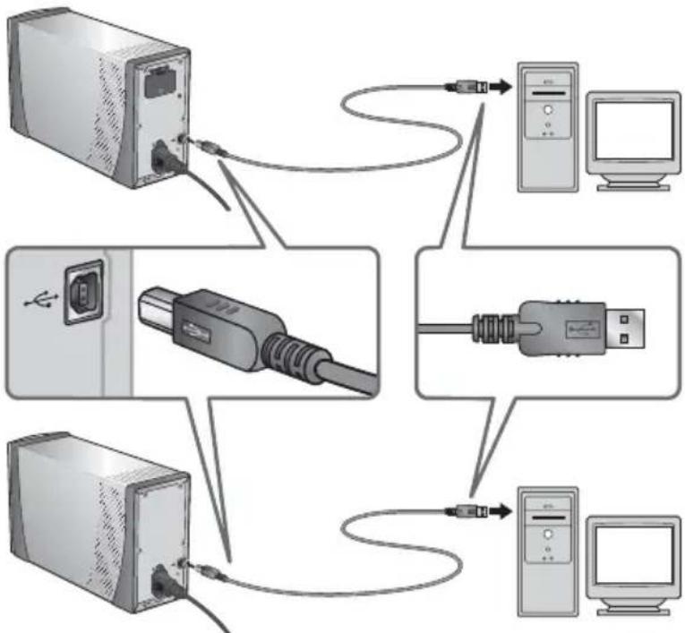 NIKON Coolscan V ED - Schritt 3: Anschließen des USB-Kabels - 1