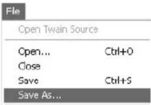 NIKON Coolscan V ED - Selecteer het Save-commando - 1