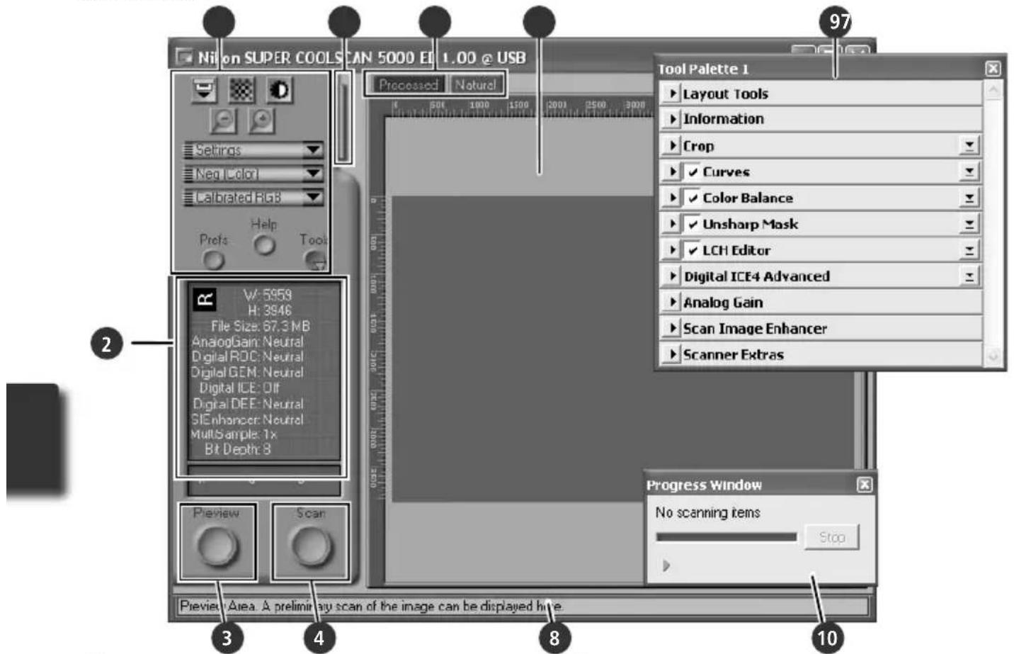 NIKON Coolscan V ED - Stap 5—Kies filmtype en kleurinstelling - 1