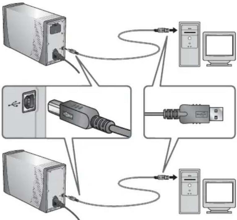 NIKON Coolscan V ED - USB-kabel aansluiten - 1