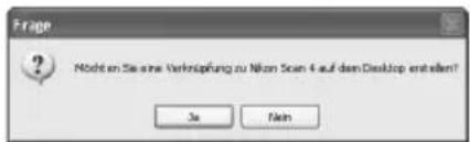 Möht en Sie eine Verknäpfung zu Nikon Scan 4 auf dem Desktop entstellt? 3e Reln