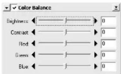 Color Balance Bighness Contrast Red Green Blue