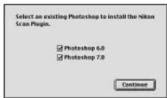 NIKON Coolscan V ED - Een Plug-ins map selecteren (Mac OS 9) - 1