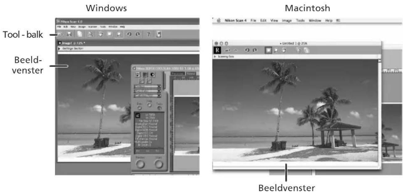 Windows Tool - balk Beeldvenster Macintosh Nikon Scan 4 File Edit View Image Tools Window Help Beeldvenster