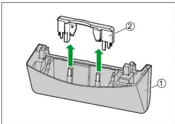 PANASONIC KV-SL1035 - Einbau der Kartenführung für gemischte Vorlagen - 2