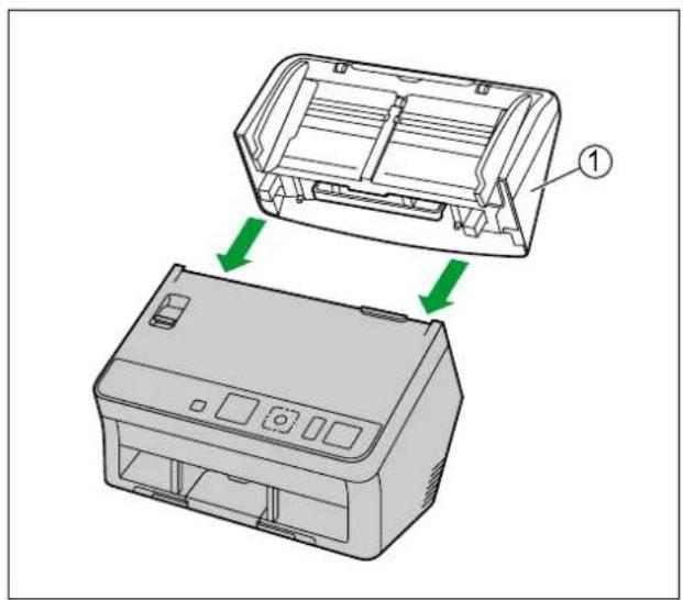 PANASONIC KV-SL1035 - Entfernen der Kartenführung für gemischte Vorlagen - 4