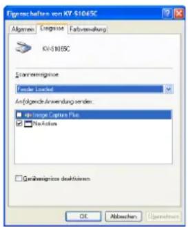 PANASONIC KV-S1046C - Festlegen des Ereignisses - 1