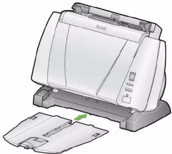 KODAK i1320 - Anbringen des Standard-Ausgabefachs - 1