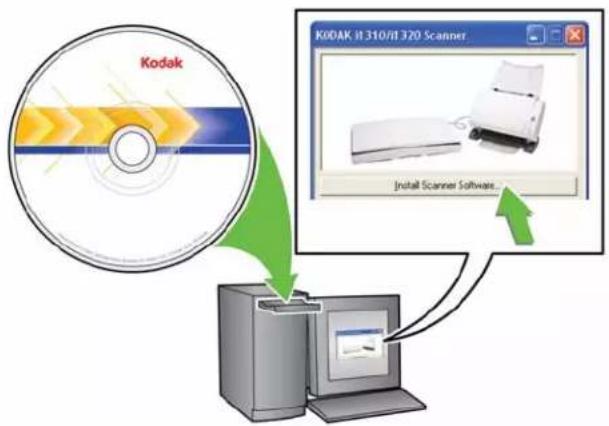 Kodak KODAK II 310/II 320 Scanner Install Scanner Software...
