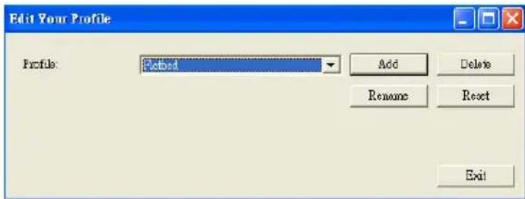 AVISION Av121 - To delete a profile, - 1