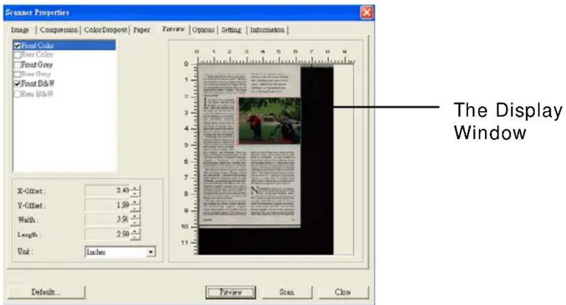 AVISION Av121 - The Preview Tab - 1