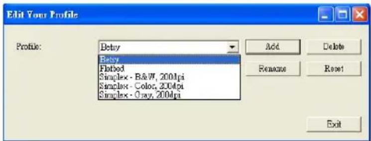 AVISION Av121 - To load a profile, - 1