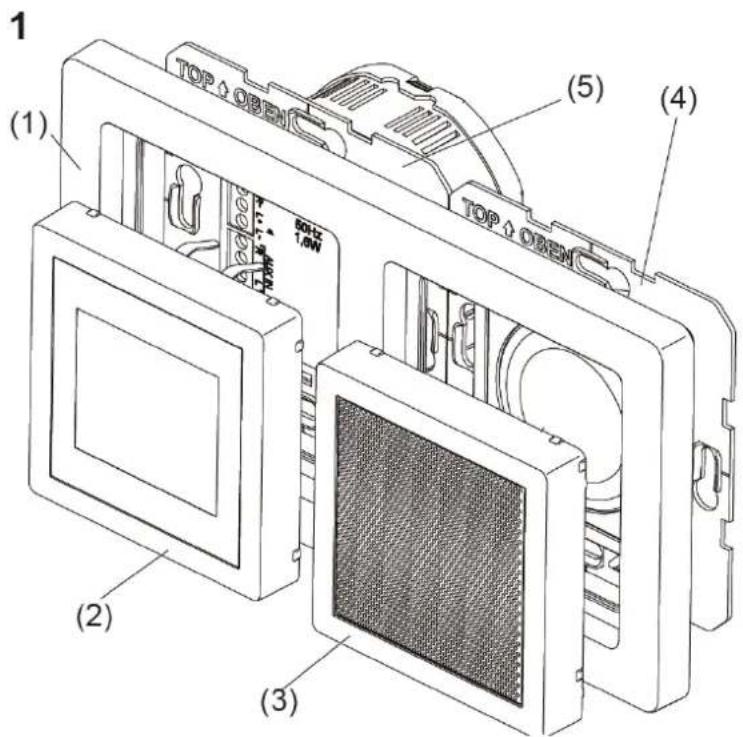 BERKER Touch 28807004 - Geräteaufbau (Bild 1) - 1