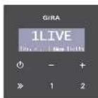 Gira Unterputz-Radio RDS 228403 - Bedienung - 1