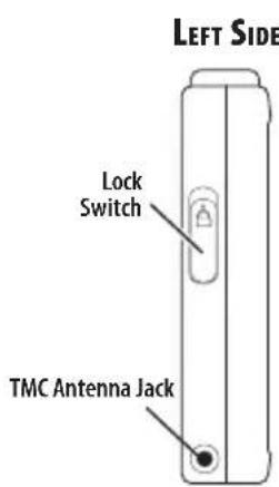 LEFT SIDE Lock Switch TMC Antenna Jack
