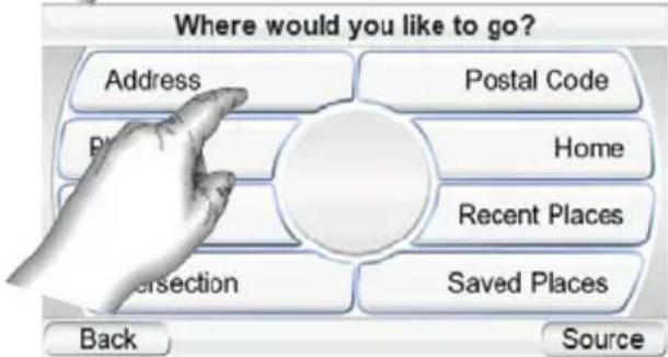Where would you like to go? Address Postal Code Home Recent Places Saved Places Back Source