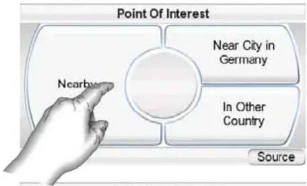 HARMAN KARDON GPS-300 - NAVIGATING TO A CITY CENTER: - 1