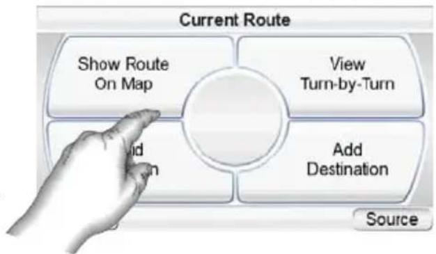 HARMAN KARDON GPS-300 - VIEW TURN-BY-TURN BUTTON: - 1