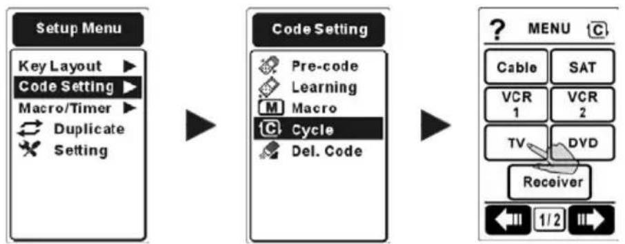 REVOX M207 - Programmieren einer Cycle Taste - 1