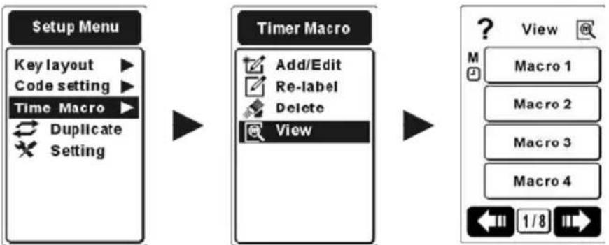 REVOX M207 - Ansehen Ihres Timer Makros - 1