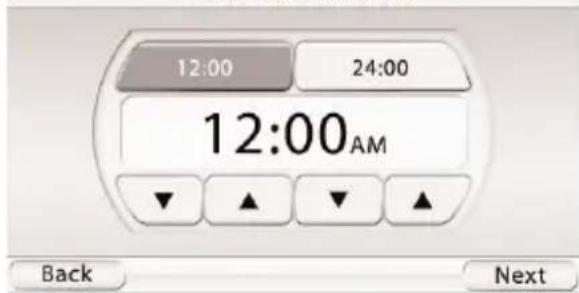 12:00 24:00 12:00AM Back Next