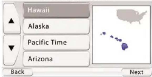 Hawaii Alaska Pacific Time Arizona Back Next