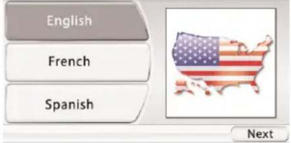 English French Spanish Next