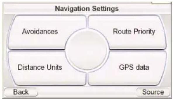 HARMAN KARDON GPS-500 - Changing Navigation Settings - 1
