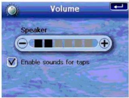 Volume Speaker Enable sounds for taps
