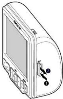 ACER D100 - To remove a storage card: - 1