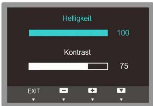 SAMSUNG S24C450DW - Konfigurieren von Helligkeit und Kontrast auf dem Startbildschirm - 1