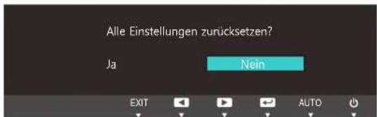 SAMSUNG S24C450DW - Initialisieren von Einstellungen Reset - 2
