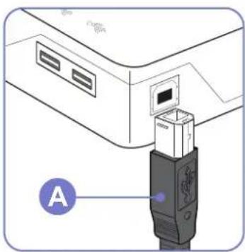 SAMSUNG S24C450DW - Anschließen mit USB - 4