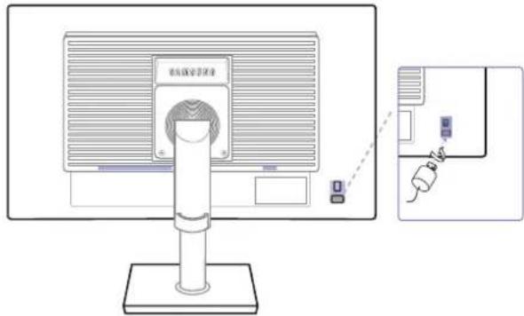 SAMSUNG S24C450DW - Schloss für den Diebstahlschutz - 1