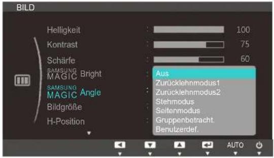 SAMSUNG S24C450DW - Konfigurieren von SAMSUNG MAGIC Angle - 1
