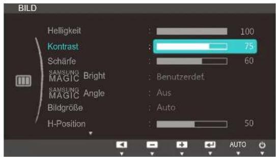 SAMSUNG S24C450DW - Konfigurieren von Kontrast - 1