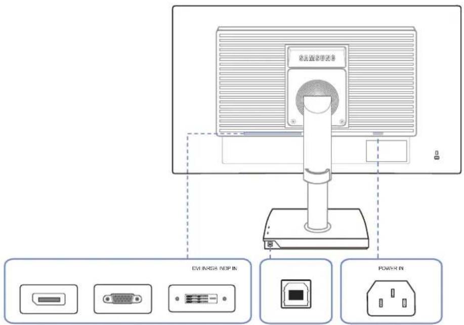 SAMSUNG S24C450DW - Rückseite - 2