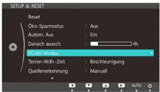 SAMSUNG S24C450DW - Konfigurieren von PC/AV-Modus - 1