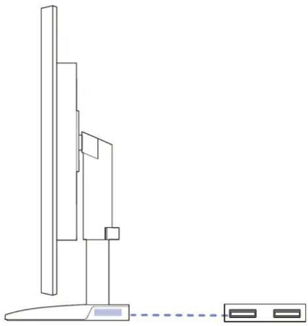SAMSUNG S24C450DW - Seitenansicht rechts - 2