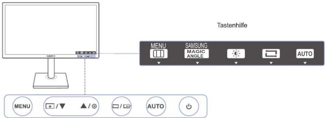 SAMSUNG S24C450DW - Tasten auf Vorderseite - 2