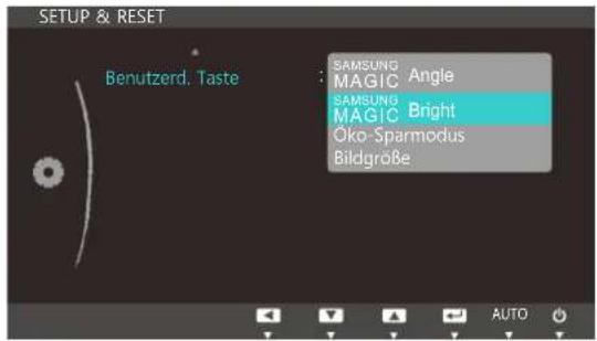 SAMSUNG S24C450DW - Konfigurieren von Benutzerd. Taste - 1