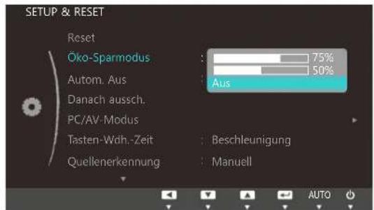 SAMSUNG S24C450DW - Konfigurieren von Öko-Sparmodus - 1