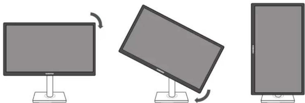 SAMSUNG S24C450DW - Drehen des Monitors - 1