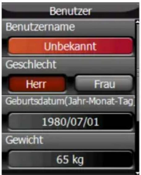 Xplova G3 - Benutzerprofil - 1
